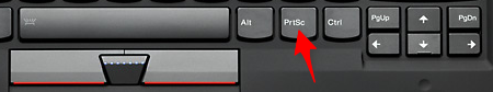 What is the "Print Screen" key doing there?!