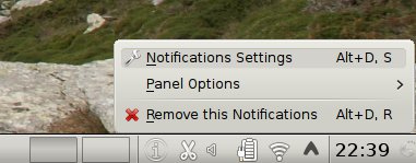 The (i) icon context menu