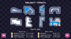 Select track